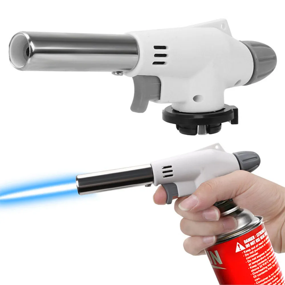 Camping Cooking Torch - ポータブル金属火炎銃ブタンガス溶接バーナー溶接ガスバーナー火炎ガストーチ火炎銃ブローバーベキューキャンプ調理用