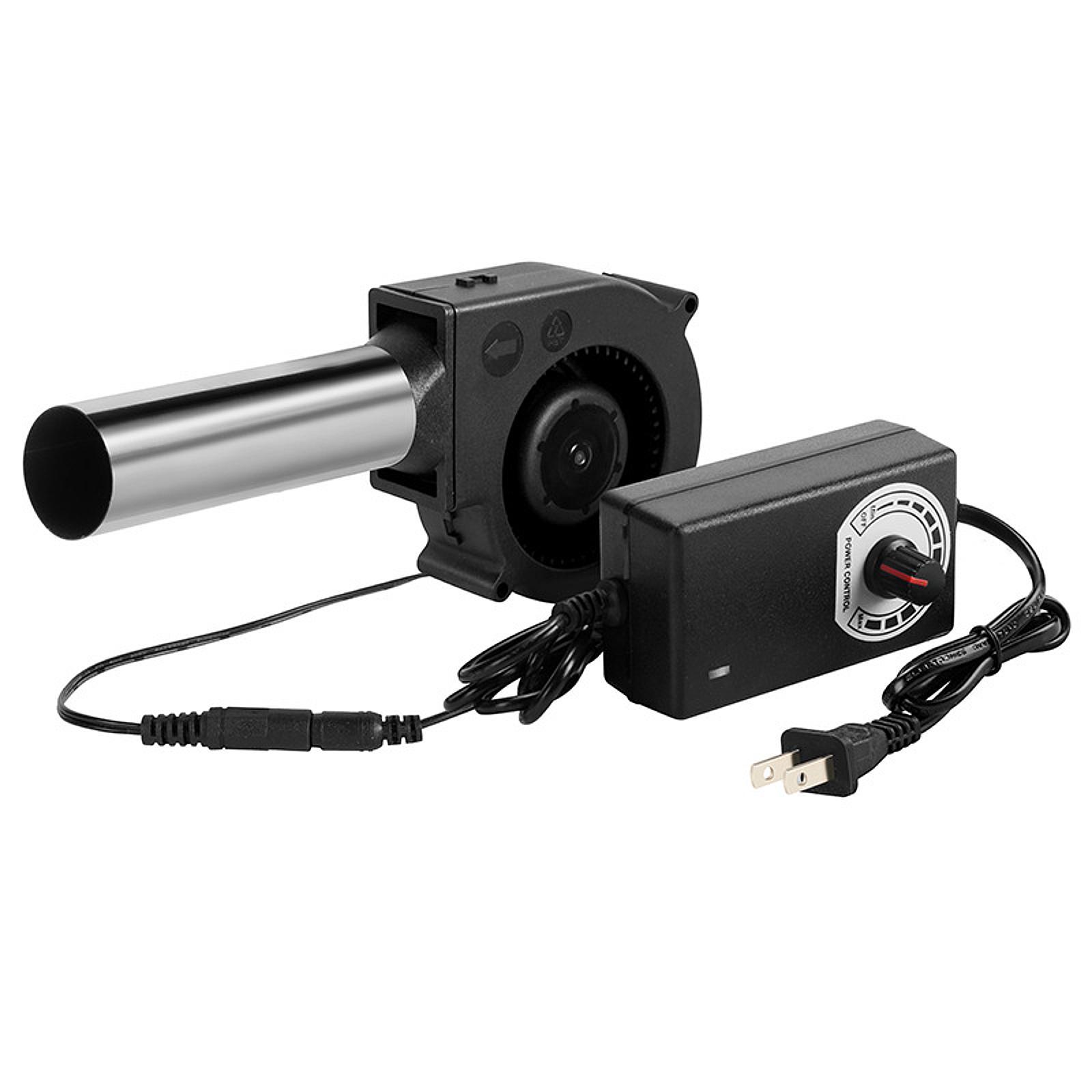Camping Cooking Lightweight - BBQ ブロワーファン キャンプツール スピードコントローラーアクセサリー付き 軽量エアブロワー ハイキング