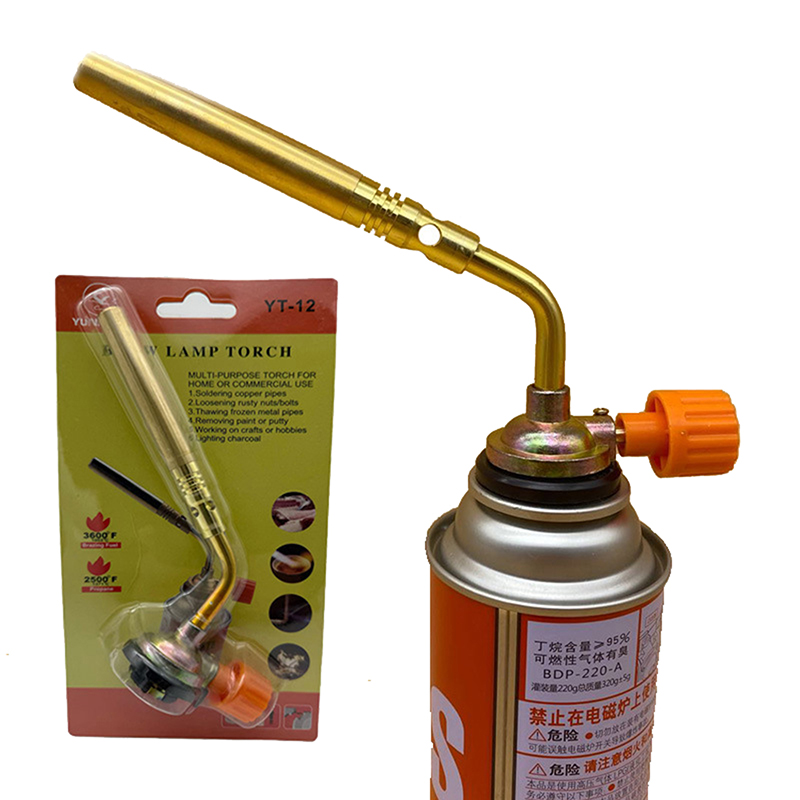Camping Cooking Torch - 新型ブタンガス式マルチフレームトーチ – 屋外溶接、ろう付け、はんだ付け、キャンプBBQ用のポータブルヒーター、調整可能な炎