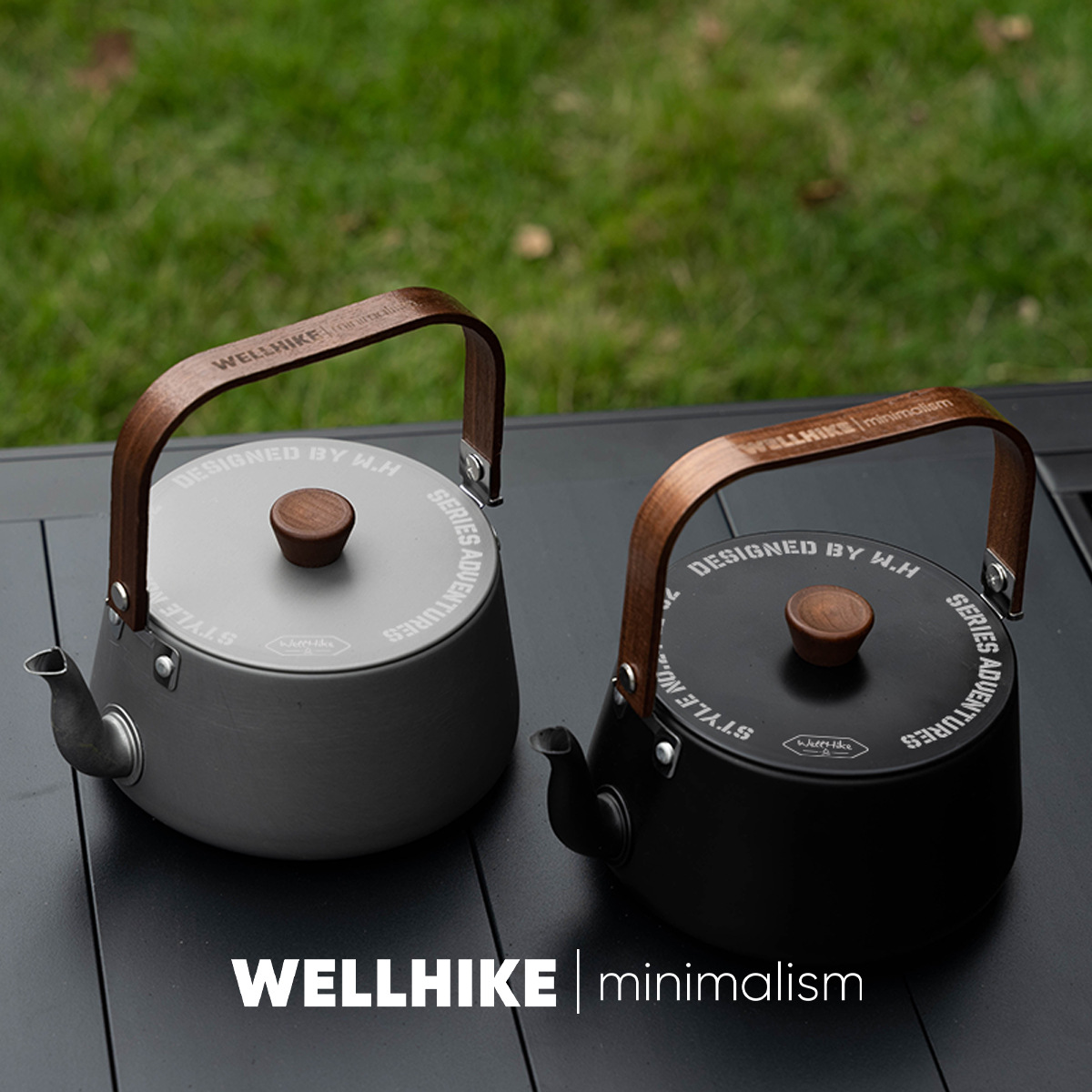 Camping Cooking Set 2 Person - 新合金製ウォータークッカー レトロキャンプケトル 1.1L