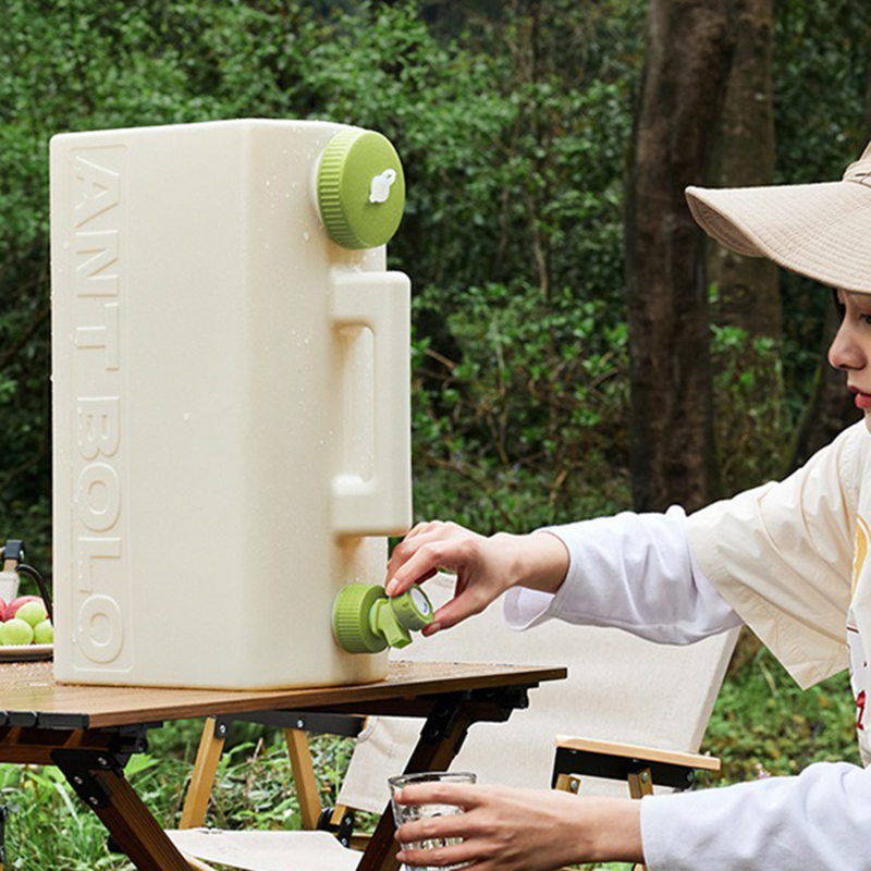 Camping Cooking Food - 20L屋外キャンプ用ウォーターコンテナ、BPAフリー食品グレード水筒（蛇口付き）、ハイキング、釣り、緊急用