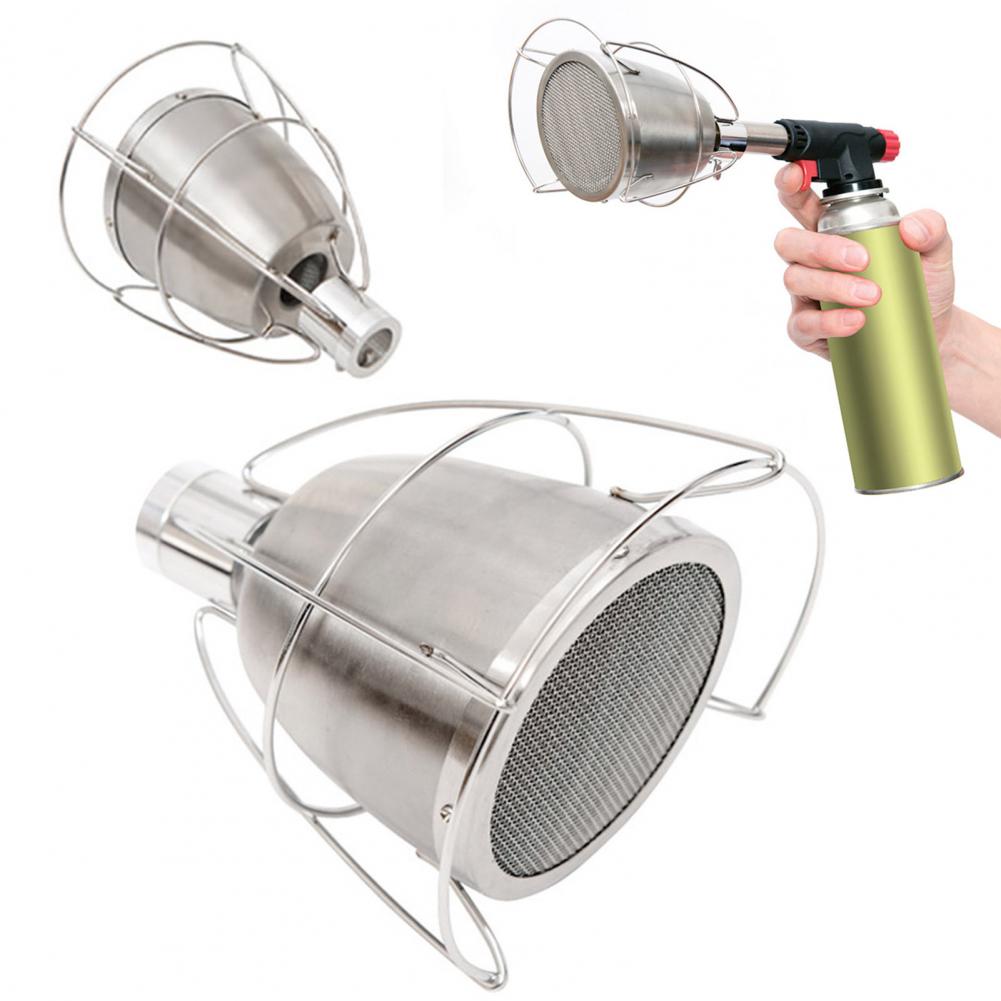 Camping Cooking Torch - ステンレス鋼料理トーチアタッチメント調理トーチコネクタ屋外キャンプトーチ家庭用キッチンレストラン