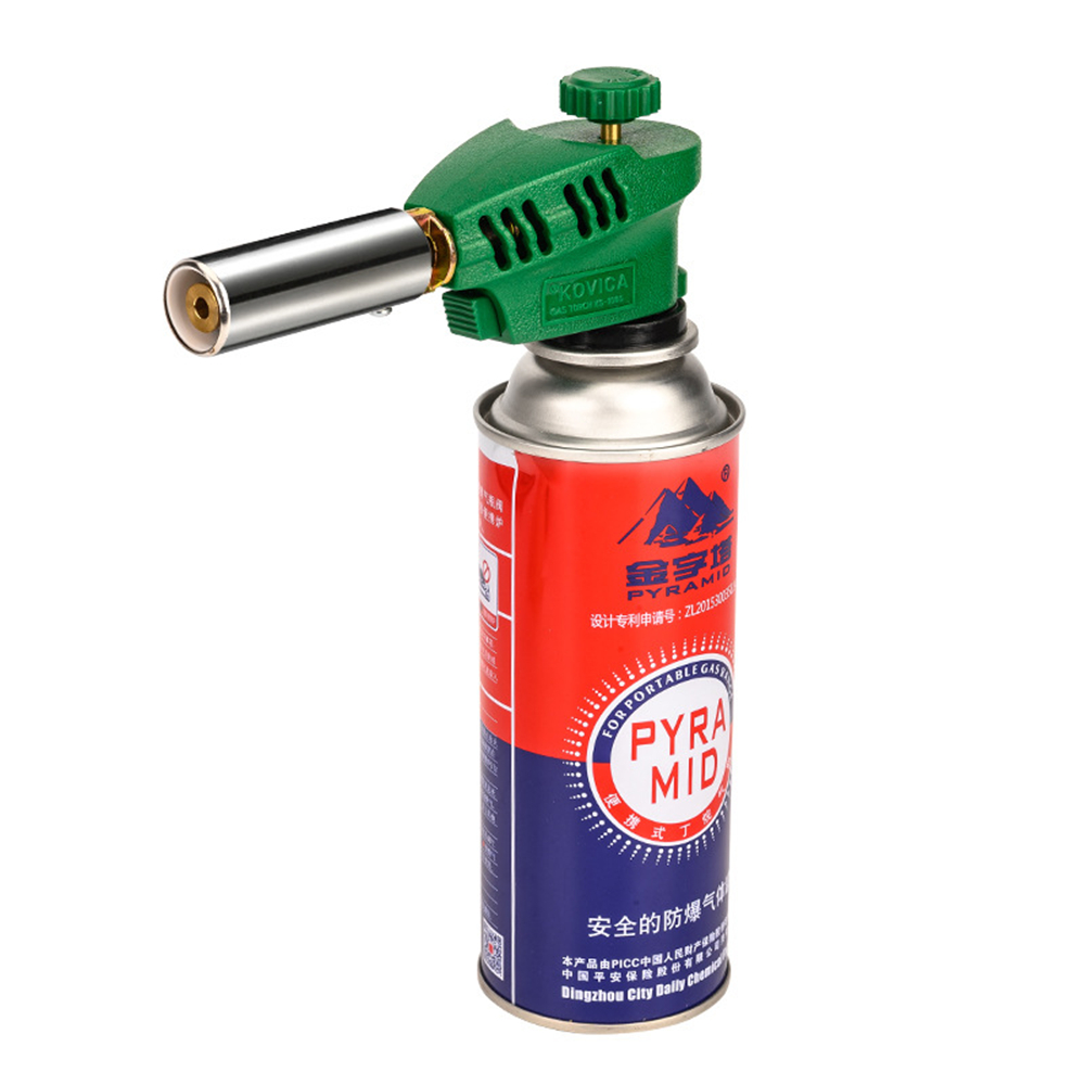 Camping Cooking Torch - ブタンガス加熱スプレーガン,火炎銃,溶接トーチ,キッチン調理,ベーキングヘッド,屋外バーベキュー,キャンプバーナー,ガスなし