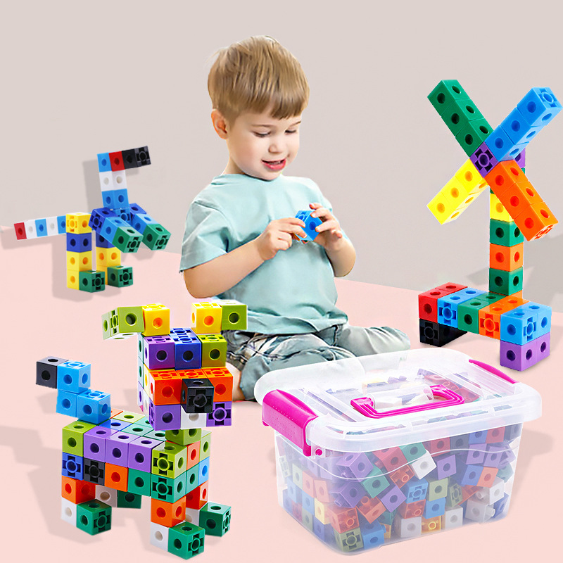 Fire Starter Cube - 数学リンクキューブセット 100個入り 数学教材とキューブ 5歳以上のお子様向け 新学期 幼稚園