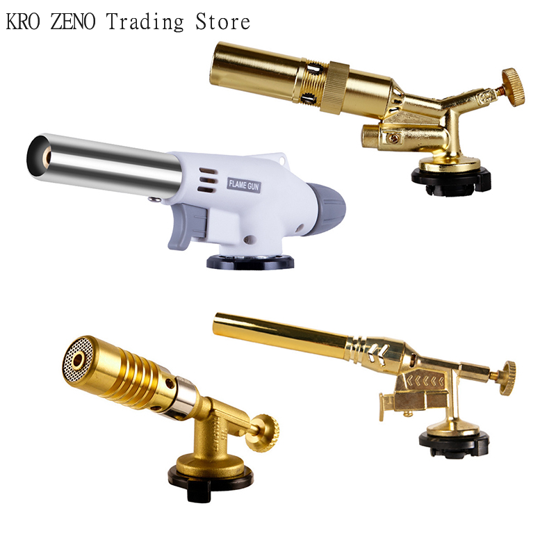 Camping Cooking Torch - 🔝 ポータブル溶接ガストーチ火炎ノズルブタンバーナー屋外キャンプバーベキューライター火炎放射器キッチン用品溶接機器
