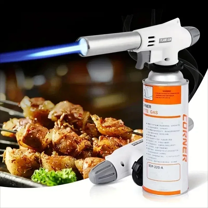 Camping Cooking Torch - ポータブル火炎銃多機能バーベキュートーチバーナーキャンプバーベキューデザート、はんだ付け、調理加熱ツール、家庭用フロリダ用