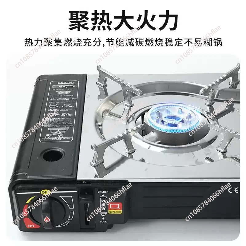 Camping Double Cooking Stove - ポータブル2バーナーキャンプ用ガスコンロ、ピクニックやRVでのアウトドアキッチン調理に最適な独立型ダブルホブクックトップ