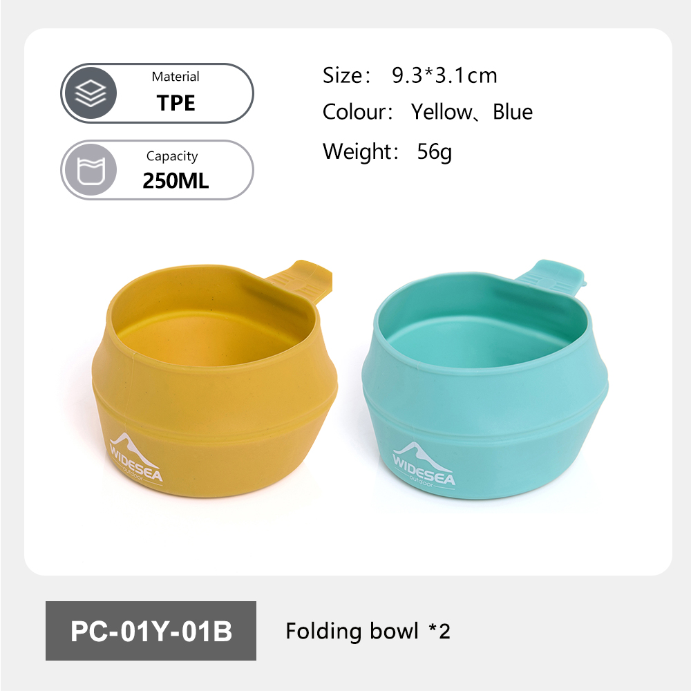 Camp Cutting Board - Widesea キャンプ 250 ミリリットルソフト折りたたみカップ食器調理器具ポータブルハンドル屋外ポケットボウル観光マグハイキングバックパッキング TPE