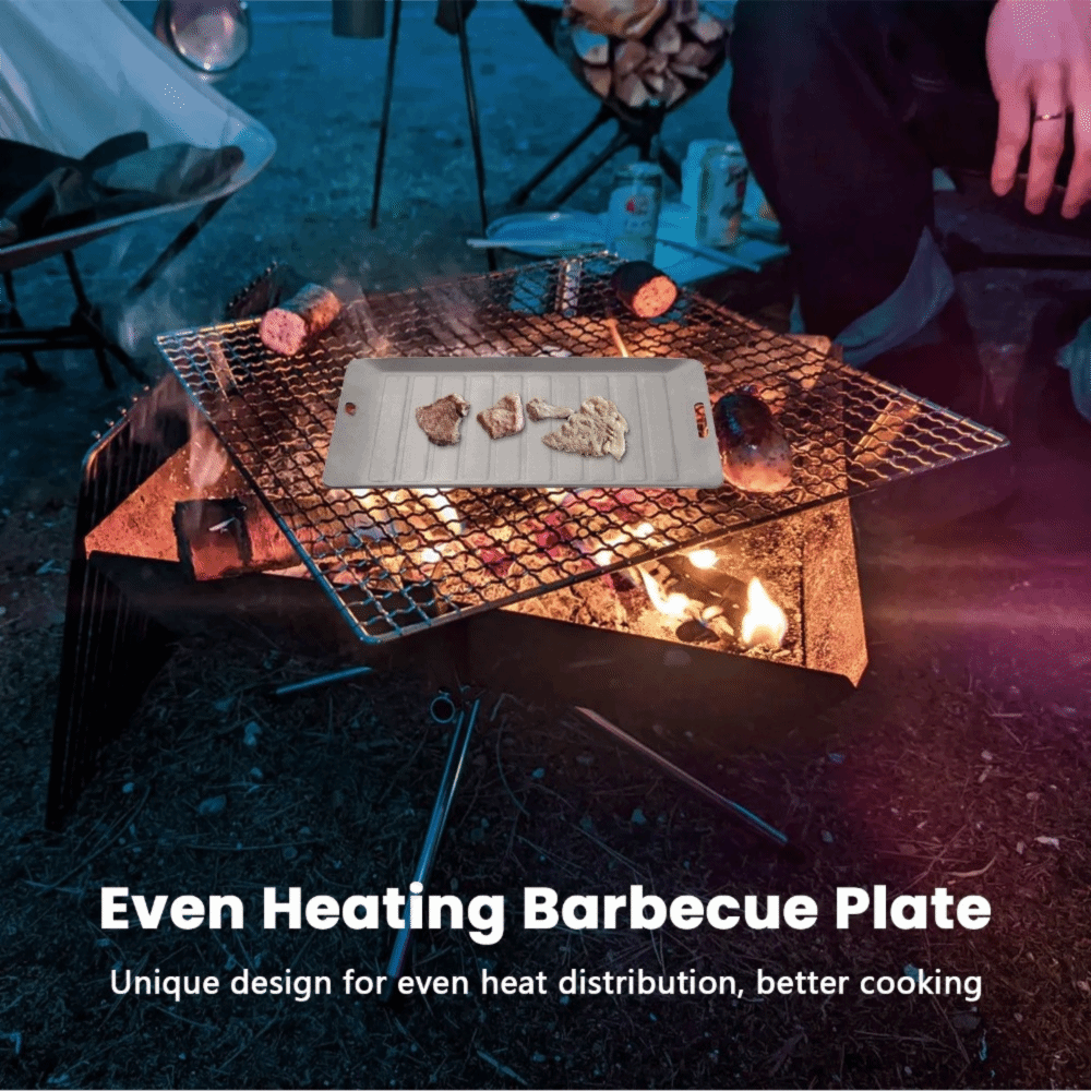 耐久性のあるチタン製キャンプグリルパン軽量ノンスティック表面 - Camping Cooking Lightweight のレビューと価格