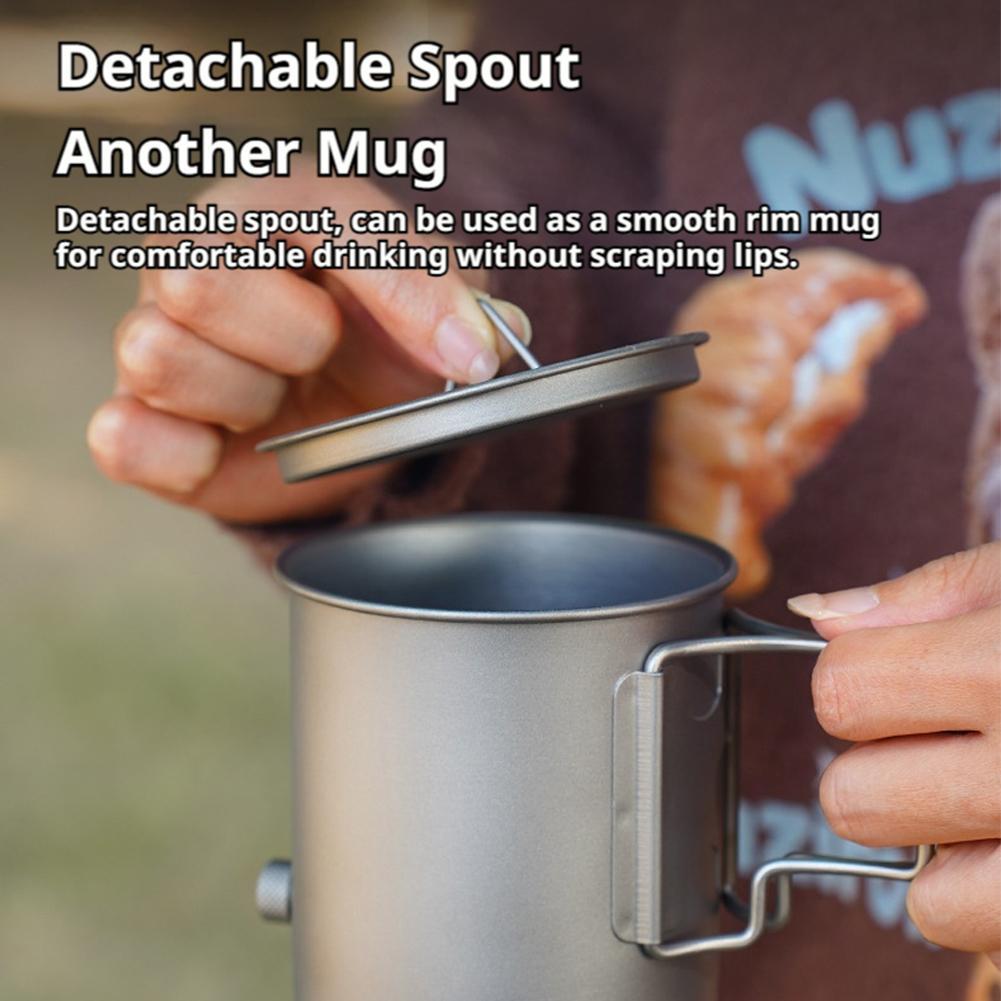 420 ミリリットル軽量チタンコーヒーポット蓋付きグースネッ - Camping Cooking Lightweight のレビューと価格