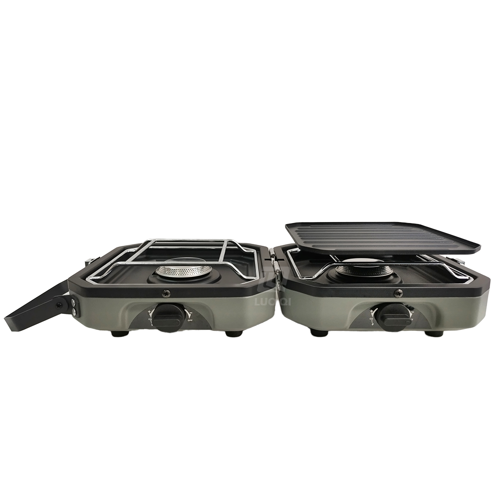 屋外ピクニックキャンプBBQグリルクッカー ポータブル折りた - Camping Double Cooking Stove のレビューと価格