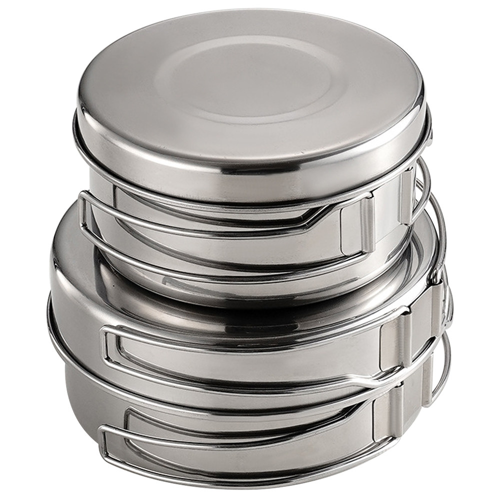 ステンレス製キャンプ用調理器具セット1セット、ポータブル軽量 - Camping Cooking Lightweight のレビューと価格