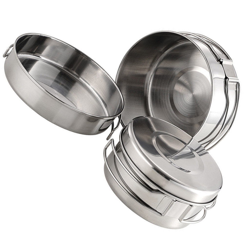ステンレス製キャンプ用調理器具セット1セット、ポータブル軽量 - Camping Cooking Lightweight のレビューと価格