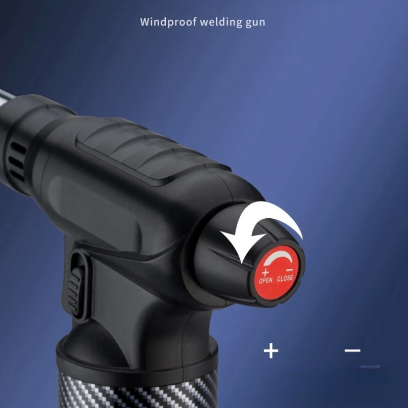 360 °   点火ブタンガスライター一体型ブルーフレームト - Camping Cooking Torch のレビューと価格