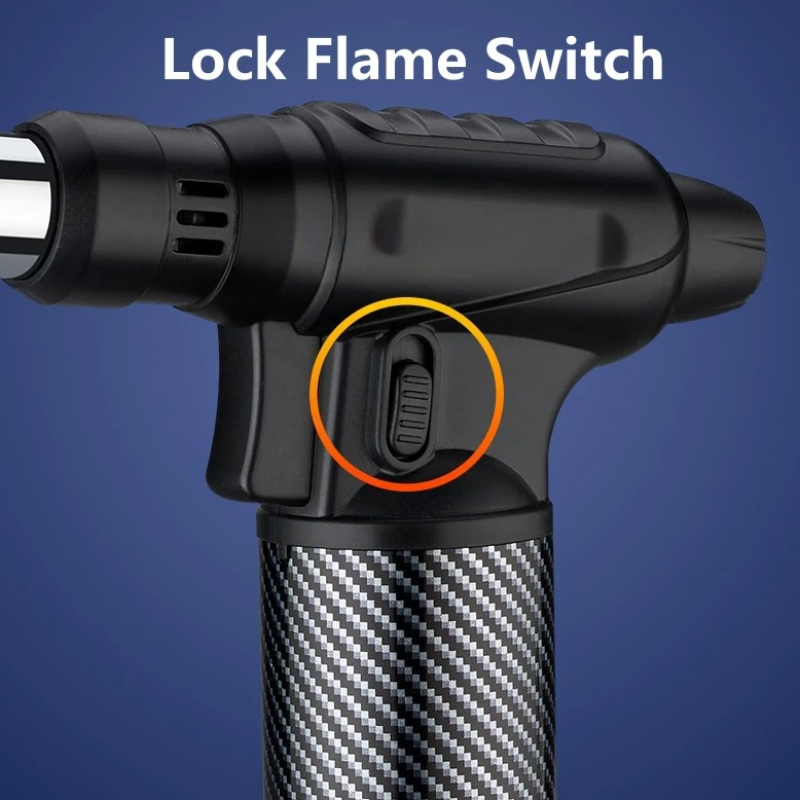 360 °   点火ブタンガスライター一体型ブルーフレームト - Camping Cooking Torch のレビューと価格