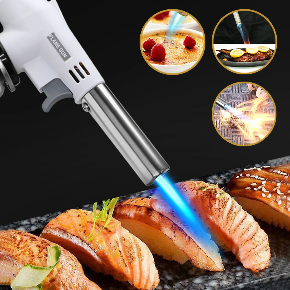 ポータブル金属火炎銃ブタンガス溶接バーナー溶接ガスバーナー火 - Camping Cooking Torch のレビューと価格