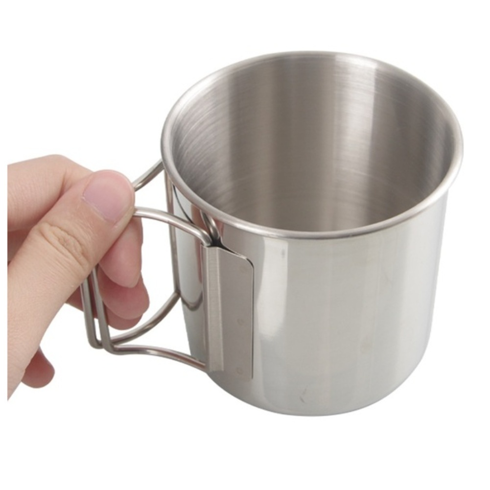 /ステンレス/スチール/304 キャンプカップセット ポータ - Camping Cooking Set For 4 のレビューと価格