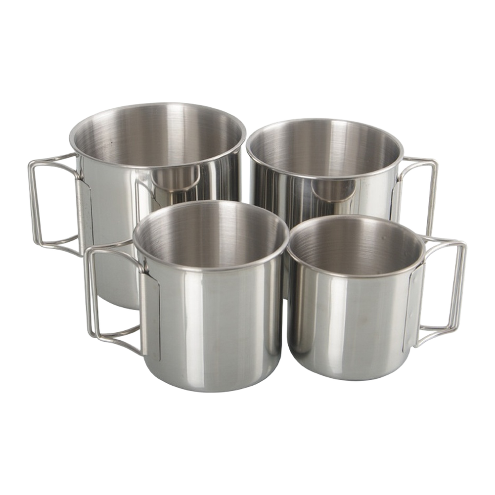 /ステンレス/スチール/304 キャンプカップセット ポータ - Camping Cooking Set For 4 のレビューと価格