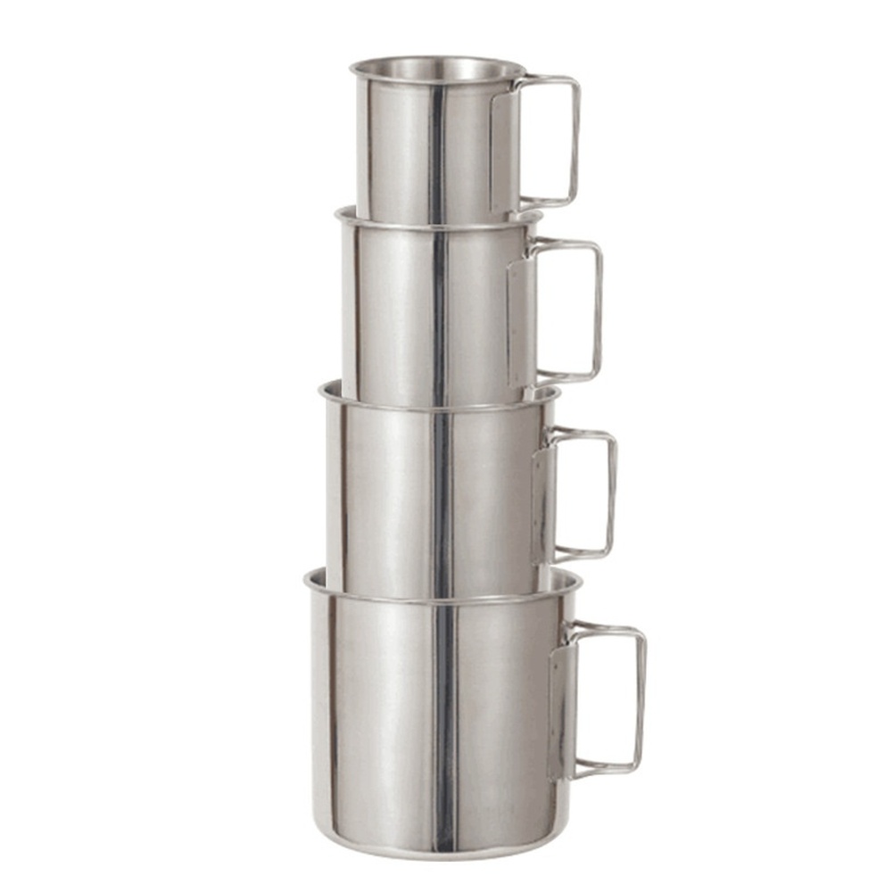 /ステンレス/スチール/304 キャンプカップセット ポータ - Camping Cooking Set For 4 のレビューと価格