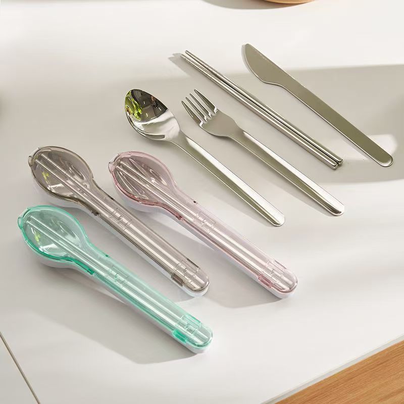 ポータブルカトラリーセット 収納ボックス付き キャンプ 旅行 - Camping Cooking Knife のレビューと価格