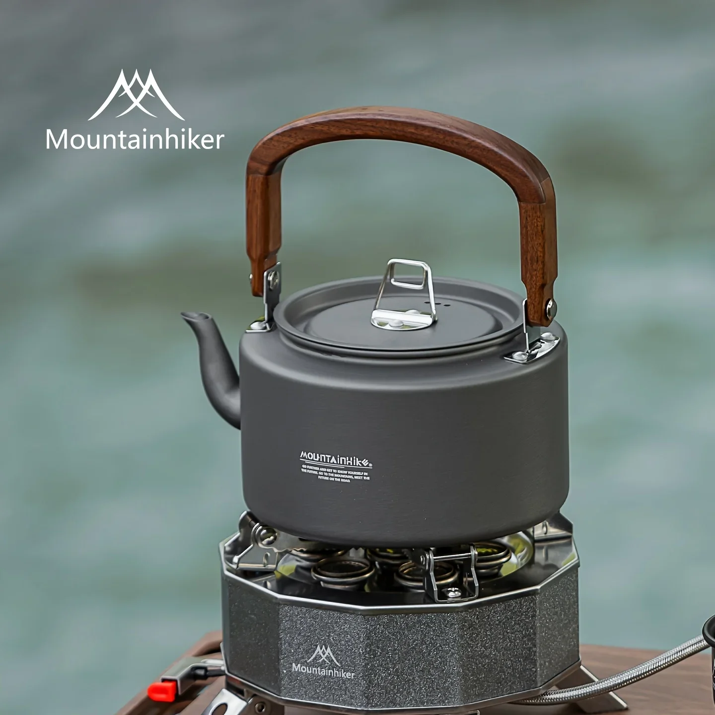 キャンプ用ティーケトル-新しいアルミニウム合金構造、木製ハン - Camping Cooking Set 2 Person のレビューと価格