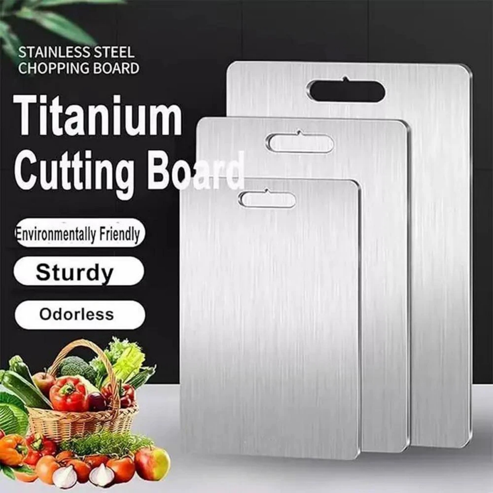チタンコーティングまな板 両面キッチンツール キャンプサイズ - Camp Cutting Board のレビューと価格