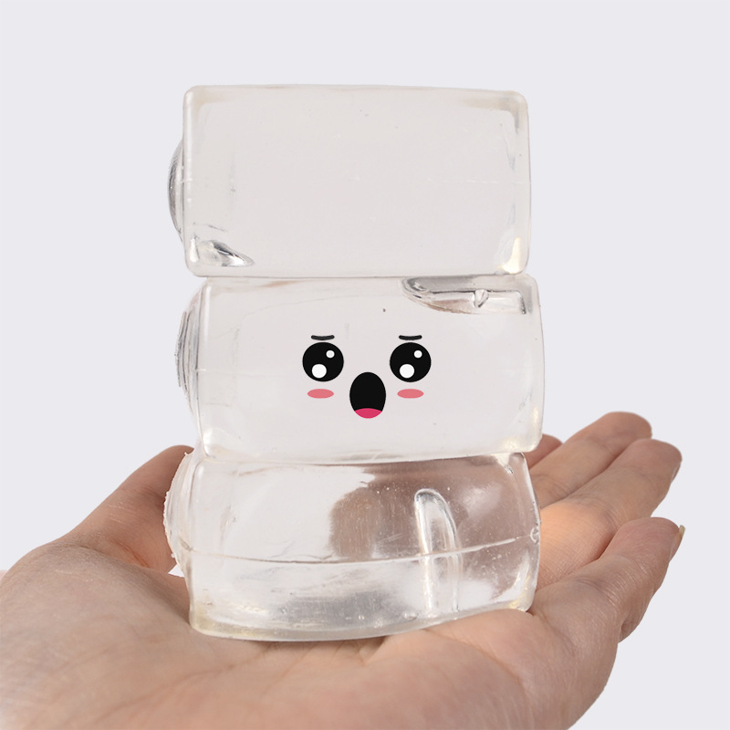 透明アイスキューブソフト TPR 低速リバウンドスパンコール - Fire Starter Cube のレビューと価格