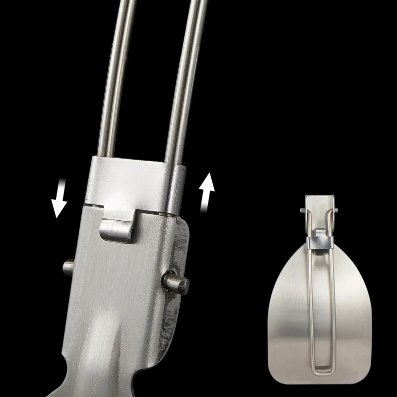 折りたたみキャンプ用スパチュラステンレス鋼調理器具屋外折りた - Camping Cooking Set 2 Person のレビューと価格