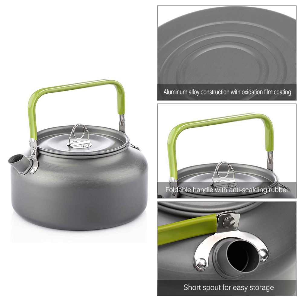 ポータブル屋外ウォーターケトルウォーターポットティーポットコ - Camping Cooking Set 2 Person のレビューと価格