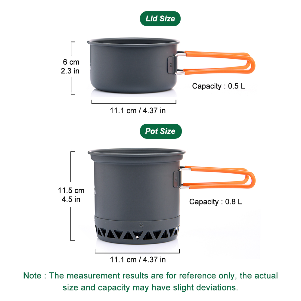 屋外キャンプポット 1.3L 2.3L 調理器具屋外調理ケト - Camping Cooking Set 2 Person のレビューと価格