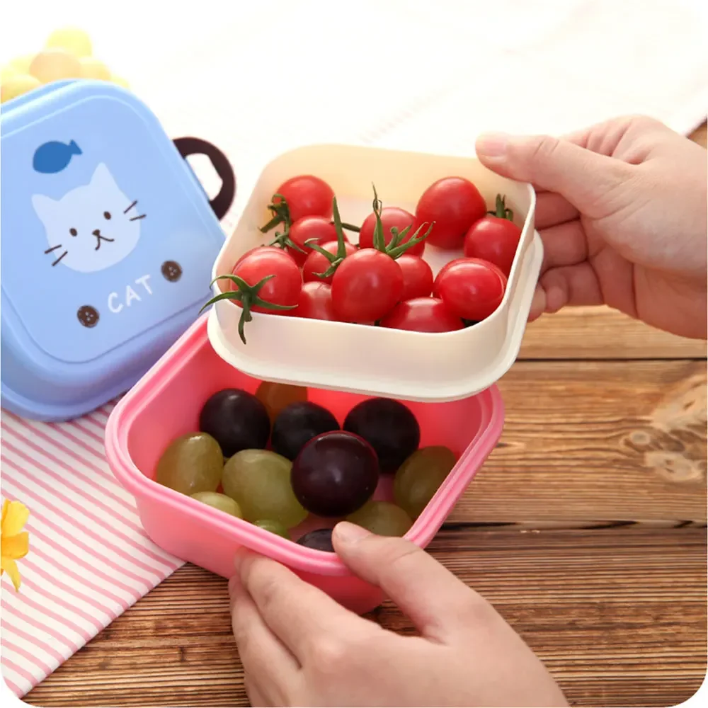 子供用ミニ可愛い漫画フード収納ボックス学校携帯ランチボックス - Camping Cooking Food のレビューと価格