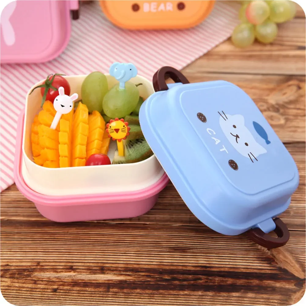 子供用ミニ可愛い漫画フード収納ボックス学校携帯ランチボックス - Camping Cooking Food のレビューと価格