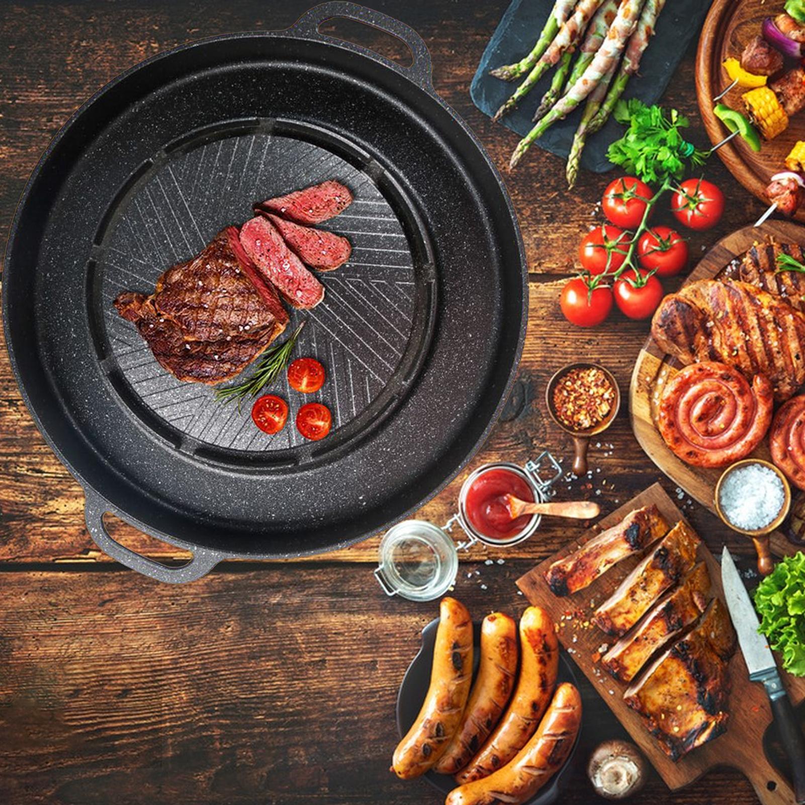 2-in-1 グリル＆ホットパン（コンロ用）、ノンスティック - Camping Cooking Top のレビューと価格