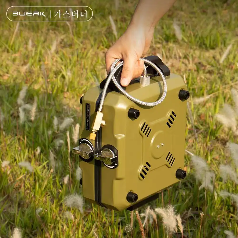 BUERK キャンプストーブ ダブルバーナー ポータブル 高 - Camping Double Cooking Stove のレビューと価格