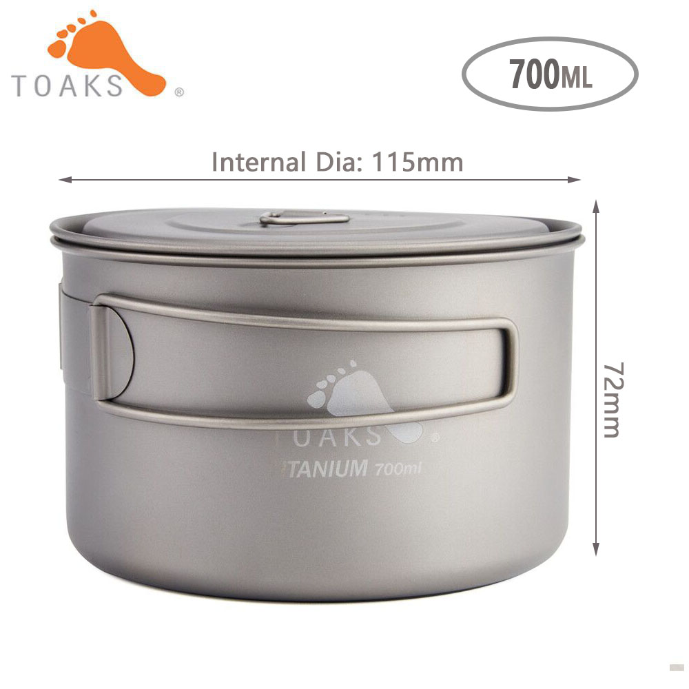 Toaksピュアチタン調理器具、屋外ポット、カップ、ボウル、 - Camping Cooking Food のレビューと価格