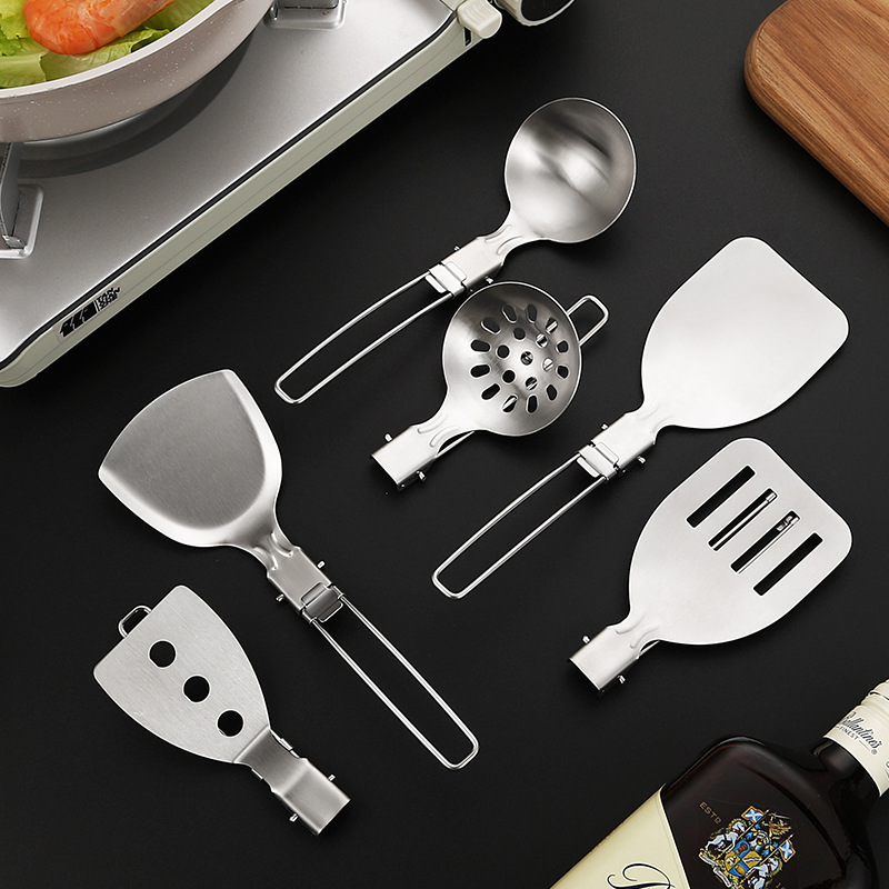4 個屋外折りたたみキッチン用品セットキャンプ旅行ポータブル - Camping Cooking Set For 4 のレビューと価格
