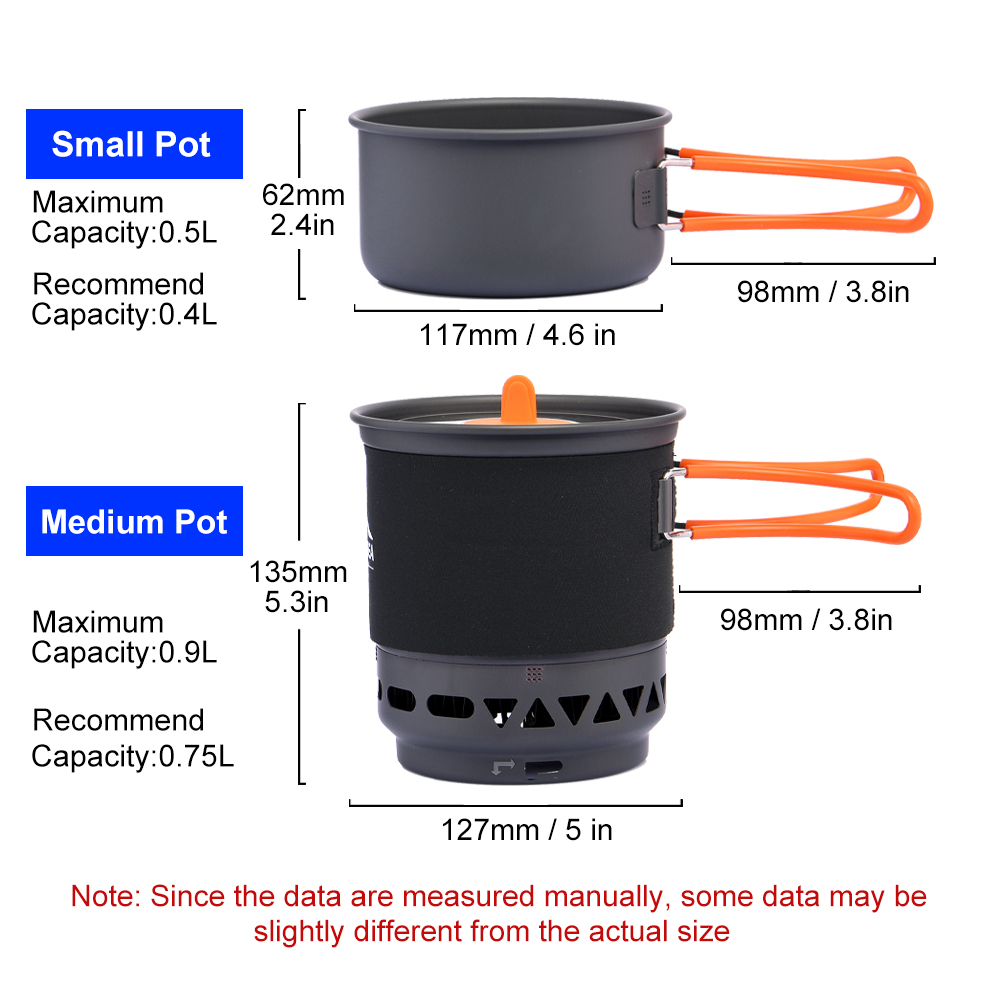 広範囲の海でのキャンプ用調理システム、熱交換器付き屋外ガスバ - Camping Cooking Set 2 Person のレビューと価格
