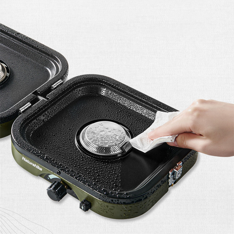 折りたたみ式ダブルバーナーガスコンロ 2300W ポータブル - Camping Double Cooking Stove のレビューと価格