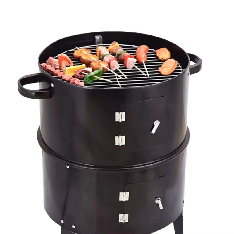 g3BBQグリル ラウンドチャコールストーブ アウトドアベー - Camping Double Cooking Stove のレビューと価格