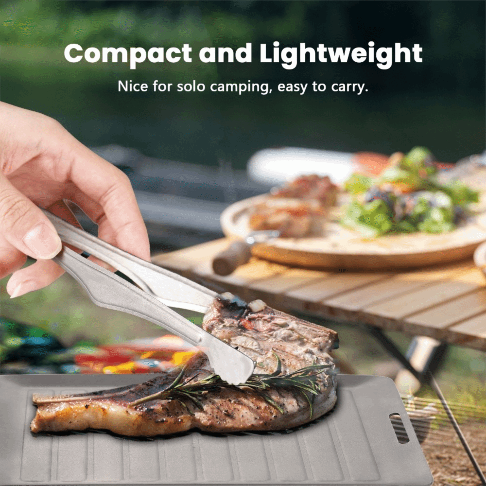 耐久性のあるチタン製キャンプグリルパン軽量ノンスティック表面 - Camping Cooking Lightweight のレビューと価格