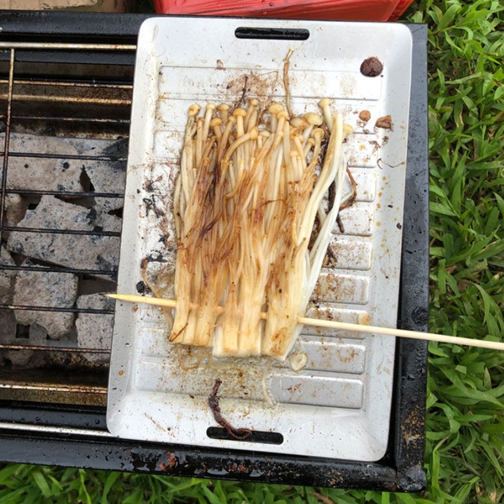 耐久性のあるチタン製キャンプグリルパン軽量ノンスティック表面 - Camping Cooking Lightweight のレビューと価格