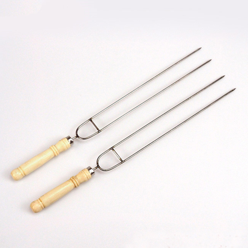 キャンプ用ステンレス鋼グリルスティック,調理用肉フォーク,木 - Camping Cooking Set For 4 のレビューと価格