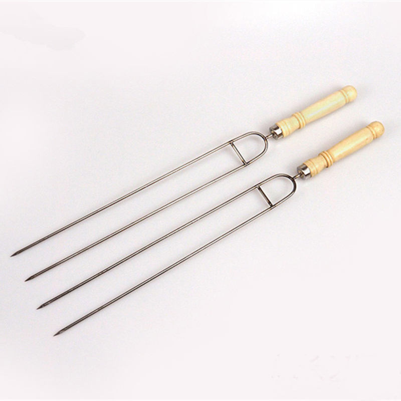 キャンプ用ステンレス鋼グリルスティック,調理用肉フォーク,木 - Camping Cooking Set For 4 のレビューと価格