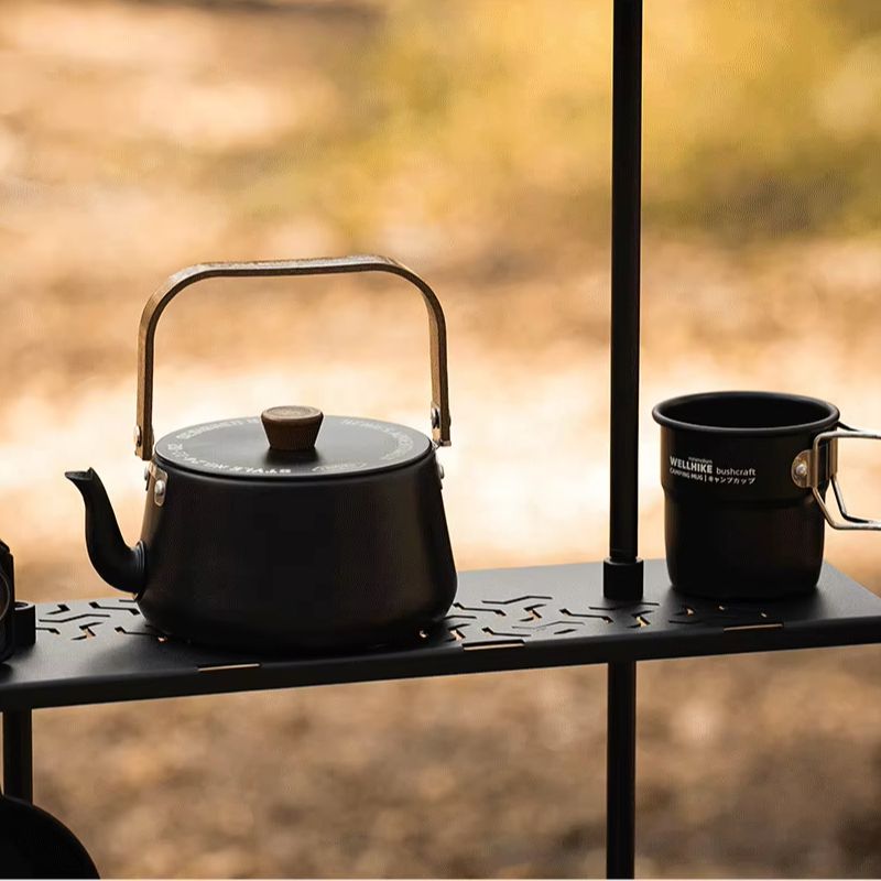新合金製ウォータークッカー レトロキャンプケトル 1.1L - Camping Cooking Set 2 Person のレビューと価格