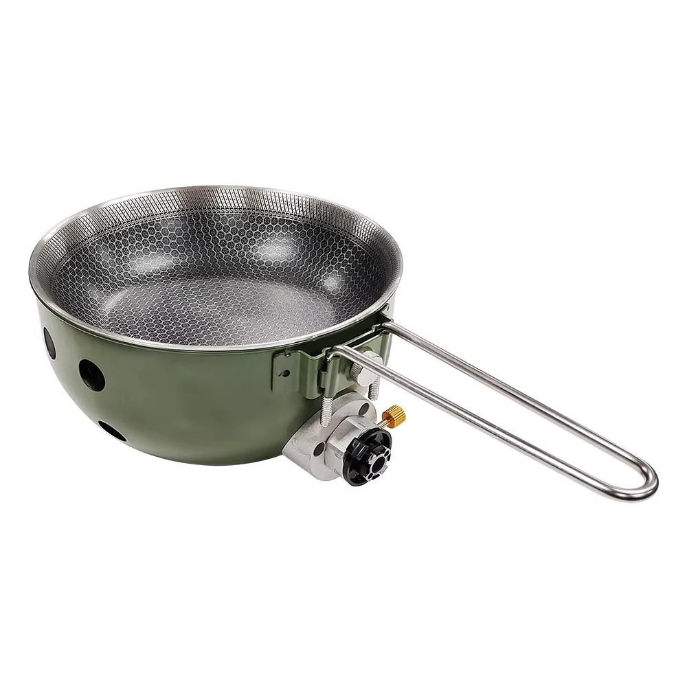 ノンスティック調理用フライパン鍋蓋 4-5L容量 多機能屋外 - Camping Cooking Set For 4 のレビューと価格