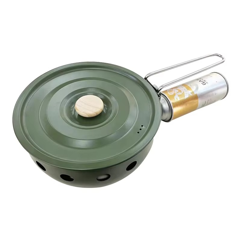 ノンスティック調理用フライパン鍋蓋 4-5L容量 多機能屋外 - Camping Cooking Set For 4 のレビューと価格
