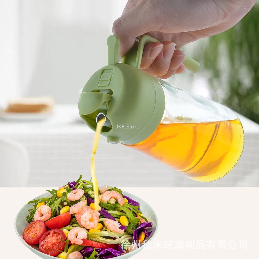 2 in 1 オリーブオイルスプレーディスペンサーボトル 大 - Camping Cooking Oil Bottle のレビューと価格