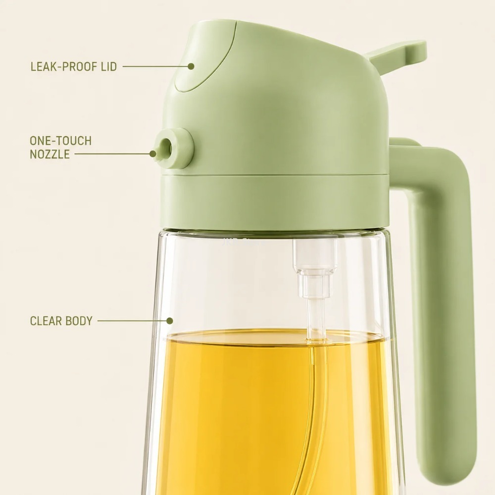 2 in 1 オリーブオイルスプレーディスペンサーボトル 大 - Camping Cooking Oil Bottle のレビューと価格