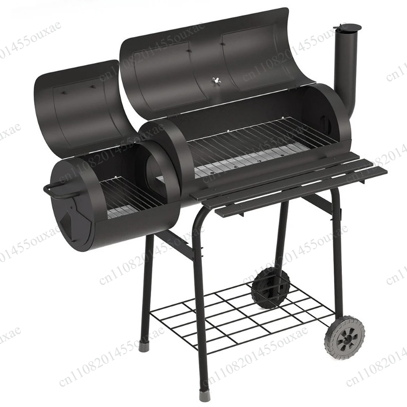 両面大型炭火バーベキューグリル、厚みのあるアメリカンスタイル - Camping Double Cooking Stove のレビューと価格