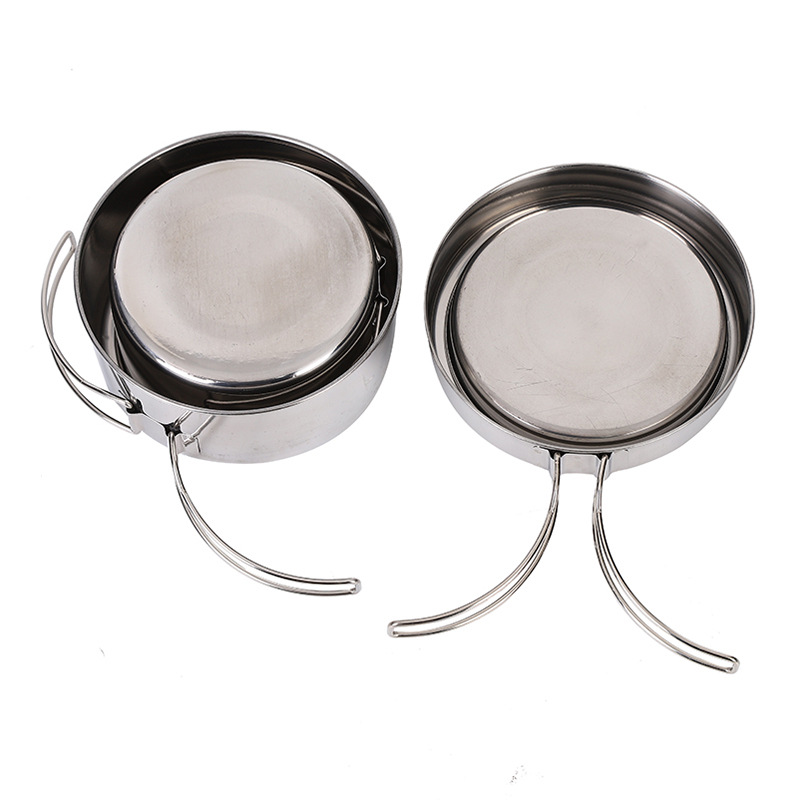 CLS 4ピースステンレス製キャンプ調理器具セット ポータブ - Camping Cooking Set For 4 のレビューと価格
